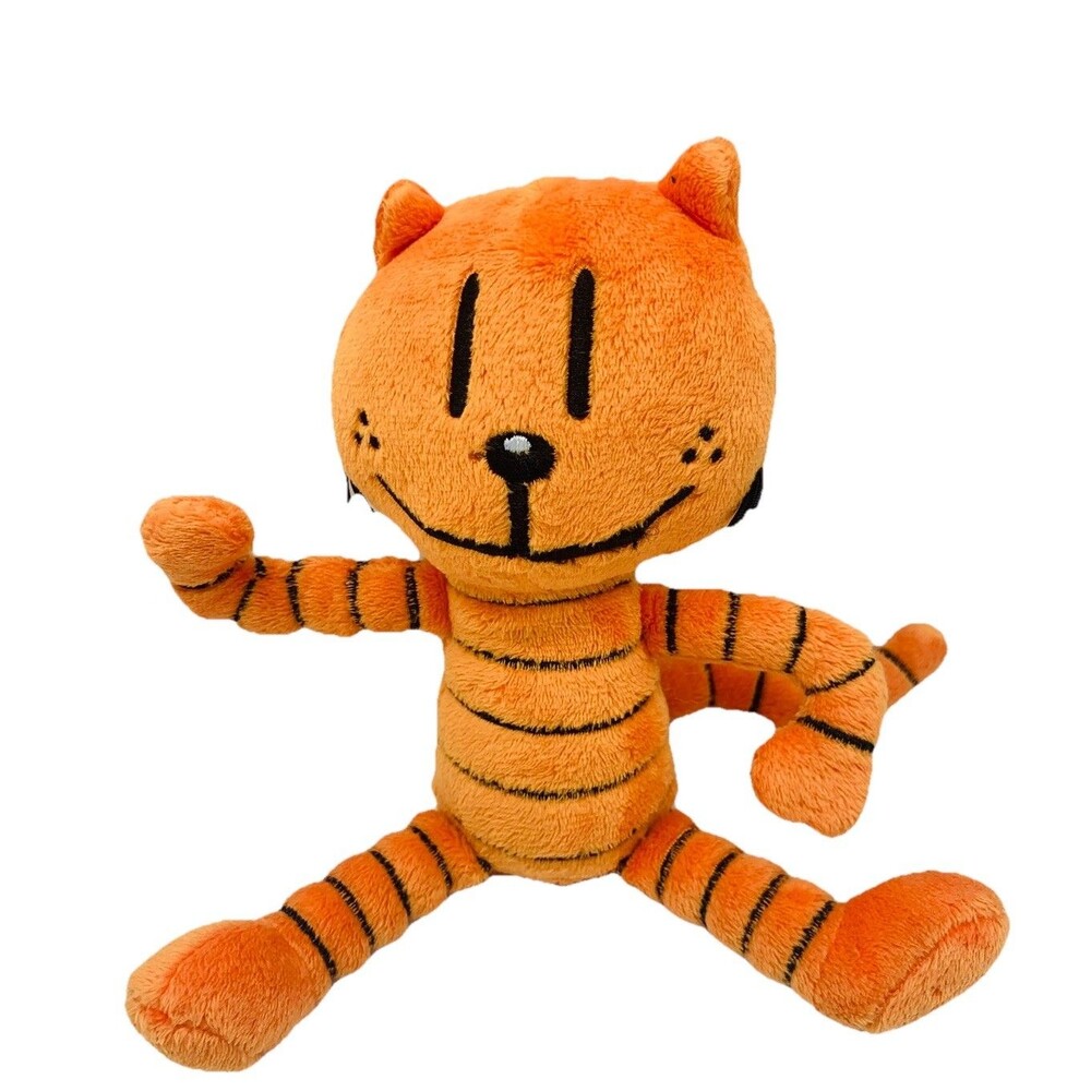 Plush Dog Man Petey Orange 8” Stuffed Animal Toy